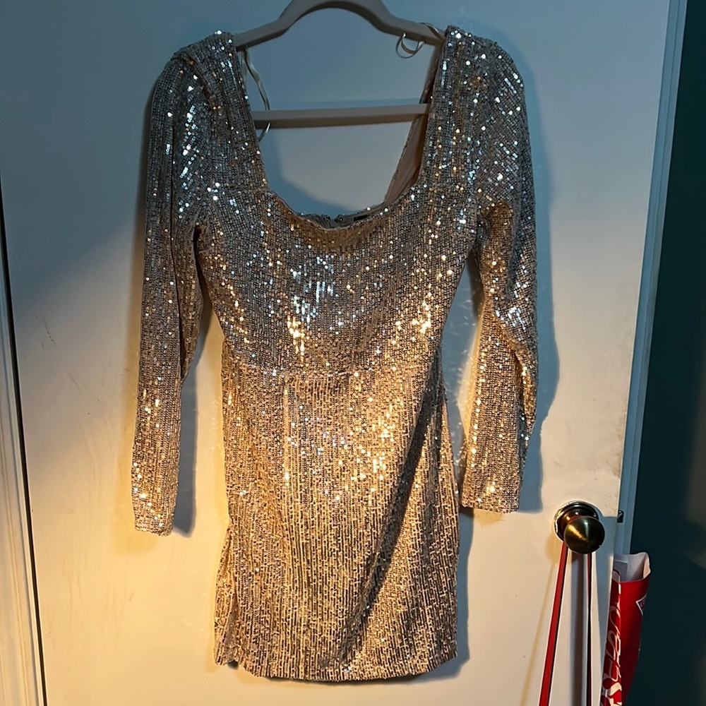 Womens short sequin dress